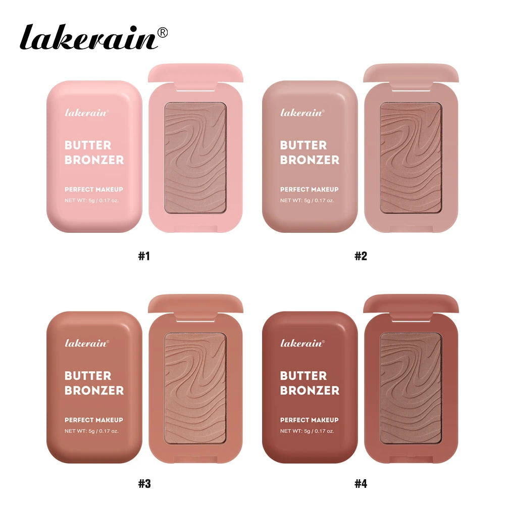 Butter Bronzer and Face Contouring Powder for Natural Sculpted Makeup Looks