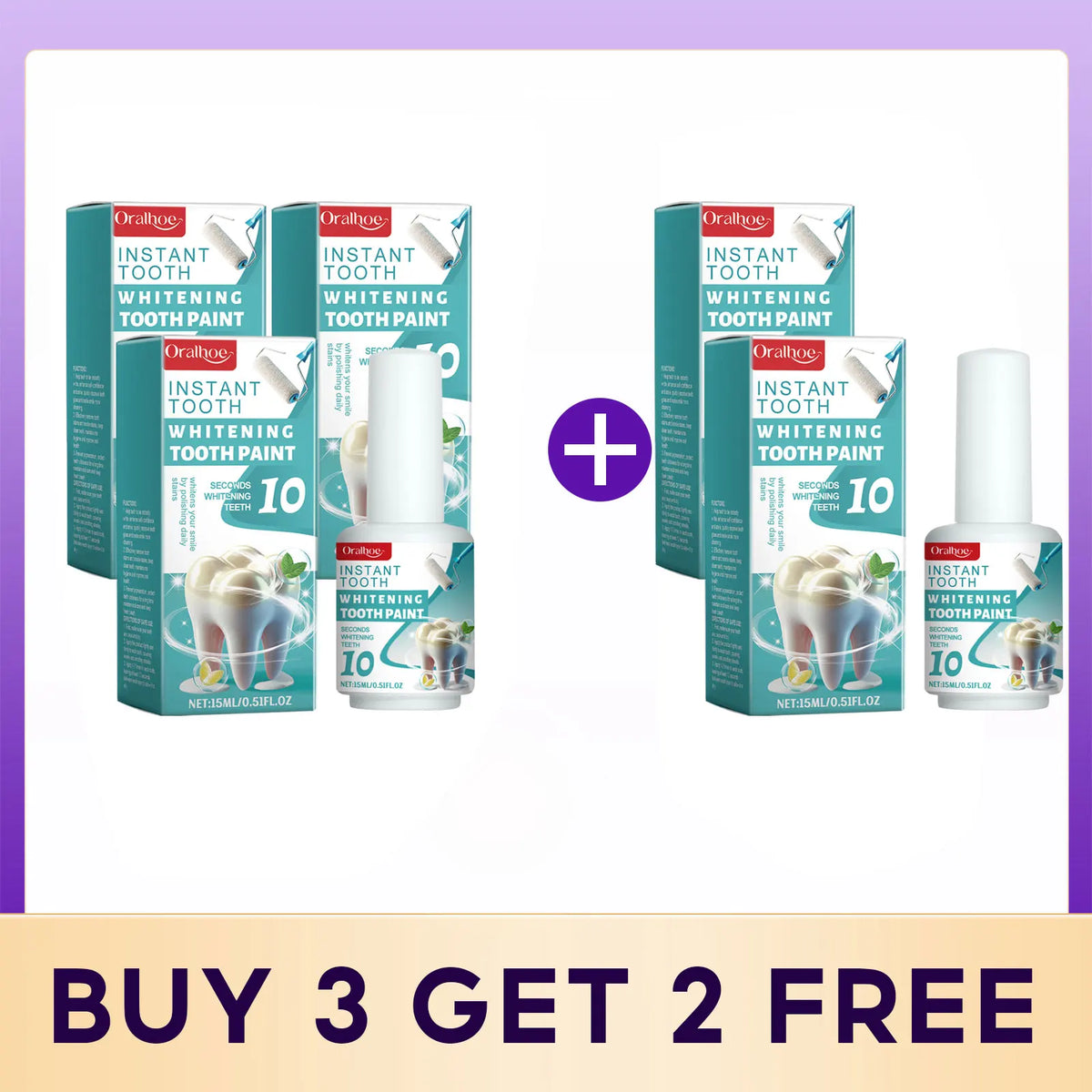 Teeth Whitening Paint and Dental Brightener Gel for a Brighter Confident Smile