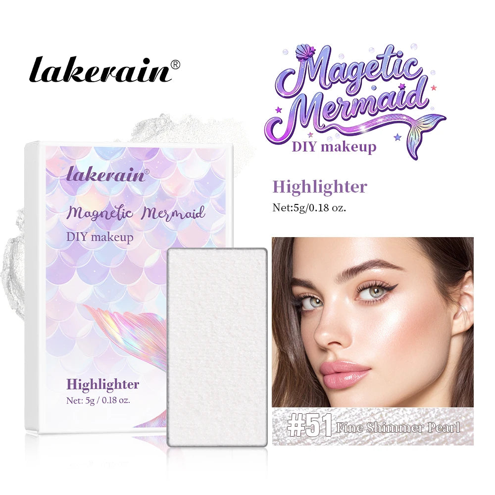 Magnetic Mermaid Makeup Palette and Eyeshadow Kit for Professional Artists and Daily Use