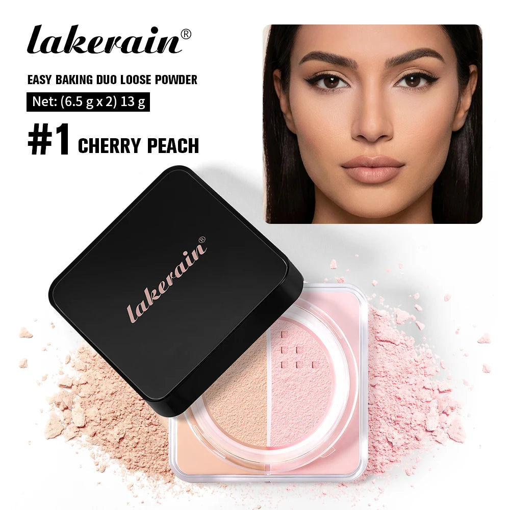 Loose Baking Setting Powder and Face Finishing Dust for Long Lasting Matte Makeup