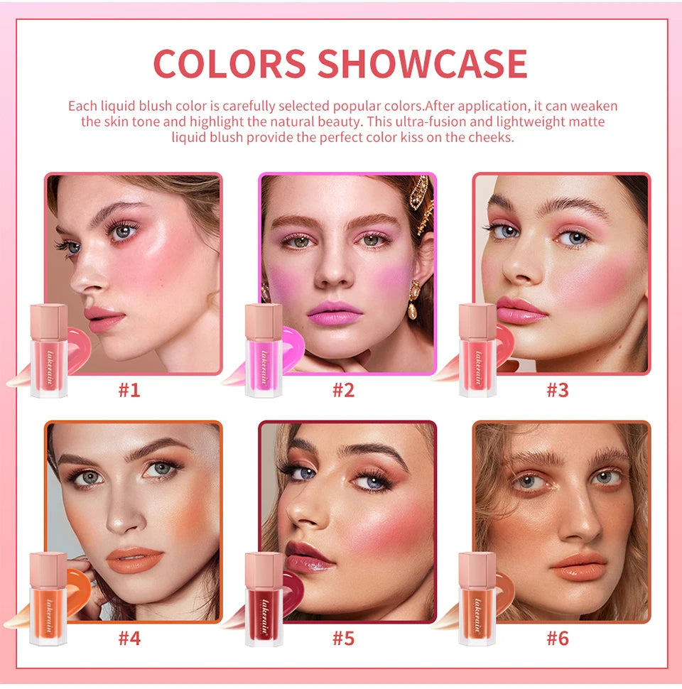 Liquid Blush and Cream Face Tint for a Natural Long Lasting Matte Makeup Finish - 9