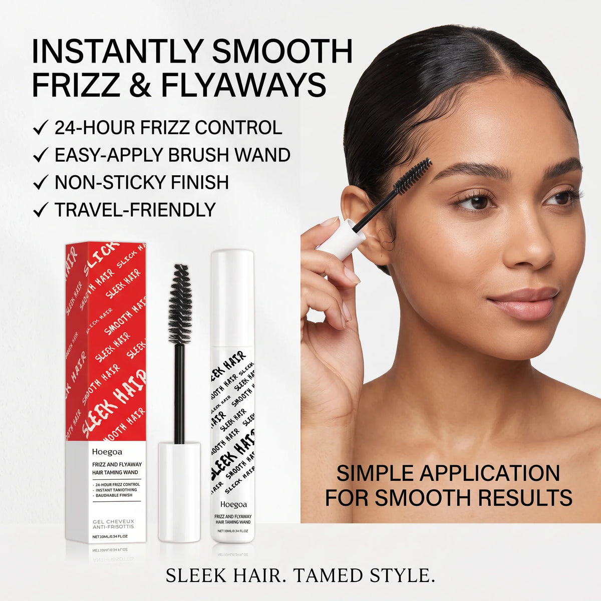 Hair Finishing Stick and Flyaway Tamer for sleek styles and daily hair grooming