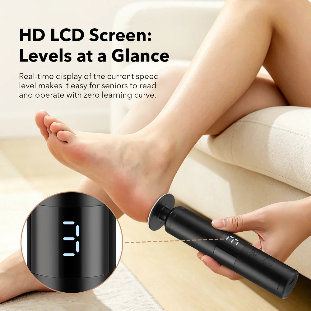 Electric Foot File and Callus Remover for Smooth Heels and Professional Home Care