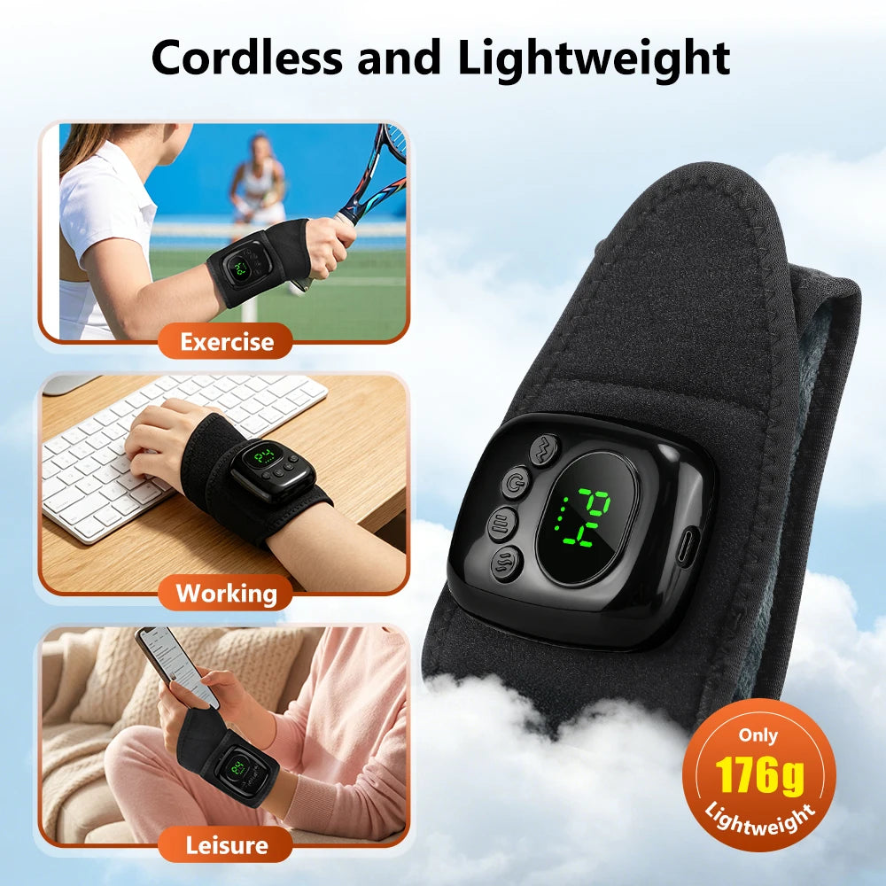 Cordless Wrist Massager and Heated Hand Wrap for Daily Relaxation and Muscle Relief - 14