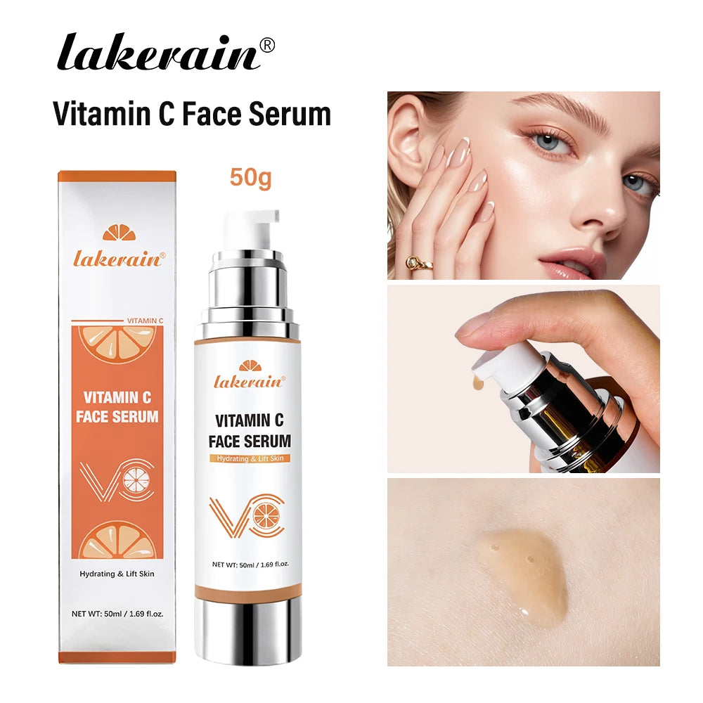 Vitamin C Serum and Brightening Essence for daily facial skincare routine