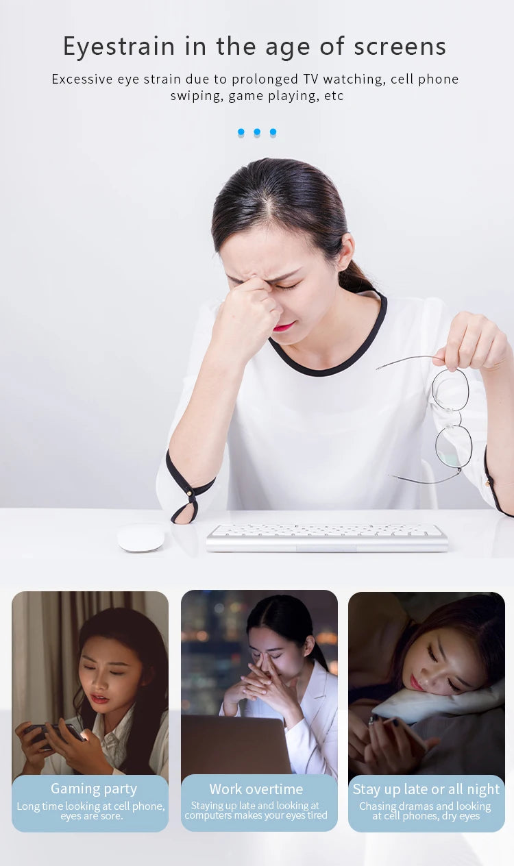 Eye Massager and Heated Compression Mask for Relaxing Tired Eyes at Home - 9