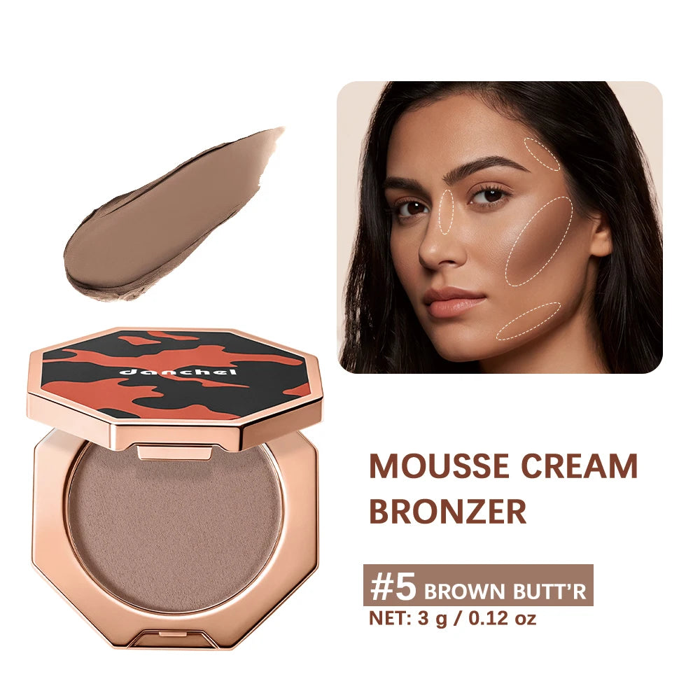 Cream Mousse Bronzer and Face Contour Makeup for Daily Sculpting and Tanning - 22