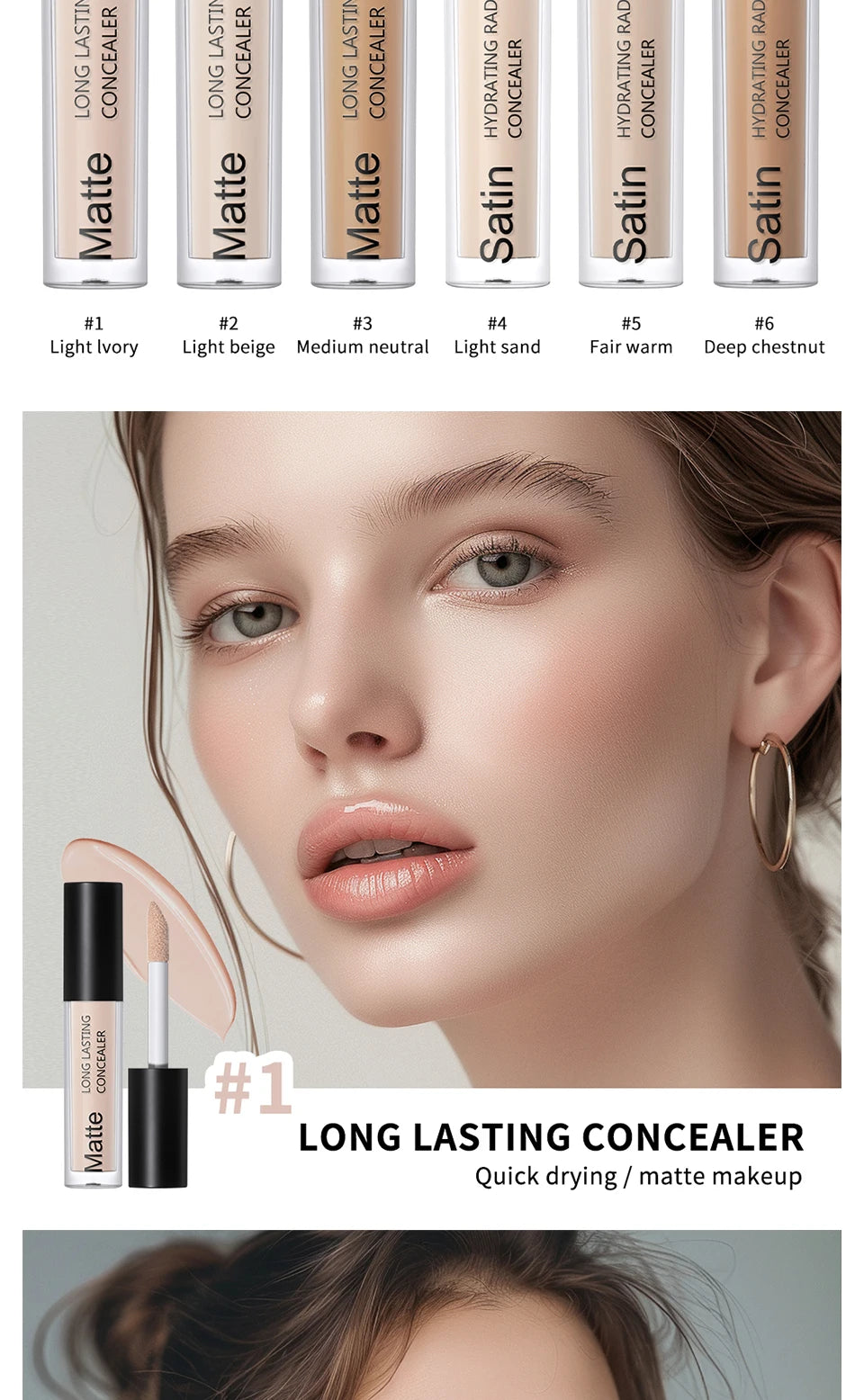Liquid Concealer and Full Coverage Makeup for Flawless Daily Skin Perfection