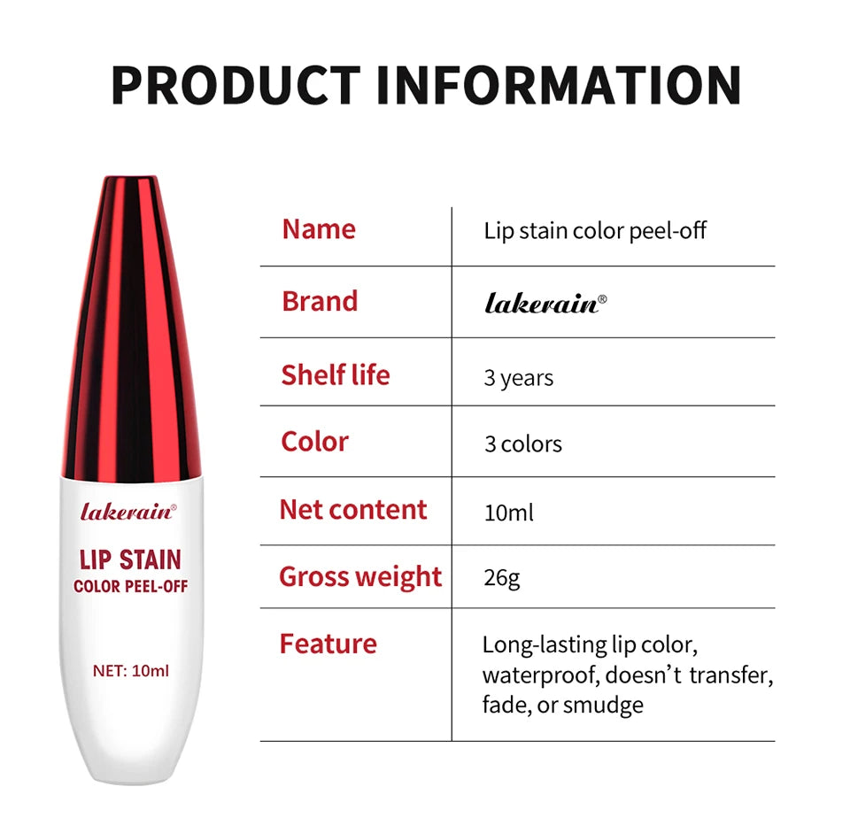 Peel off Lip Gloss and Long Lasting Lip Stain for Daily Makeup and Bold Looks - 12