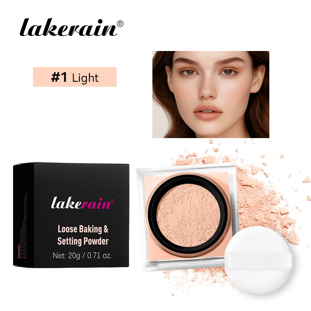 Loose Setting Powder and Finishing Makeup Translucent Powder for Flawless Skin
