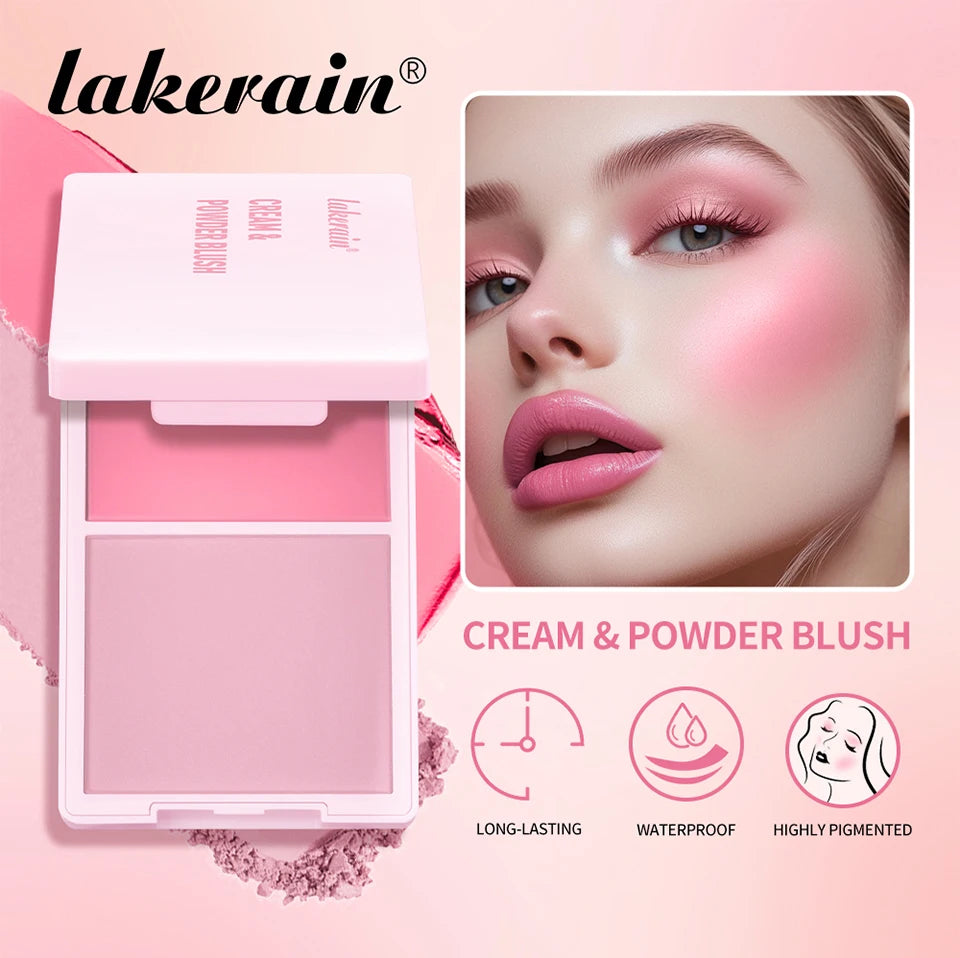 Cream and Powder Blush duo for a flawless long lasting natural makeup glow - 7