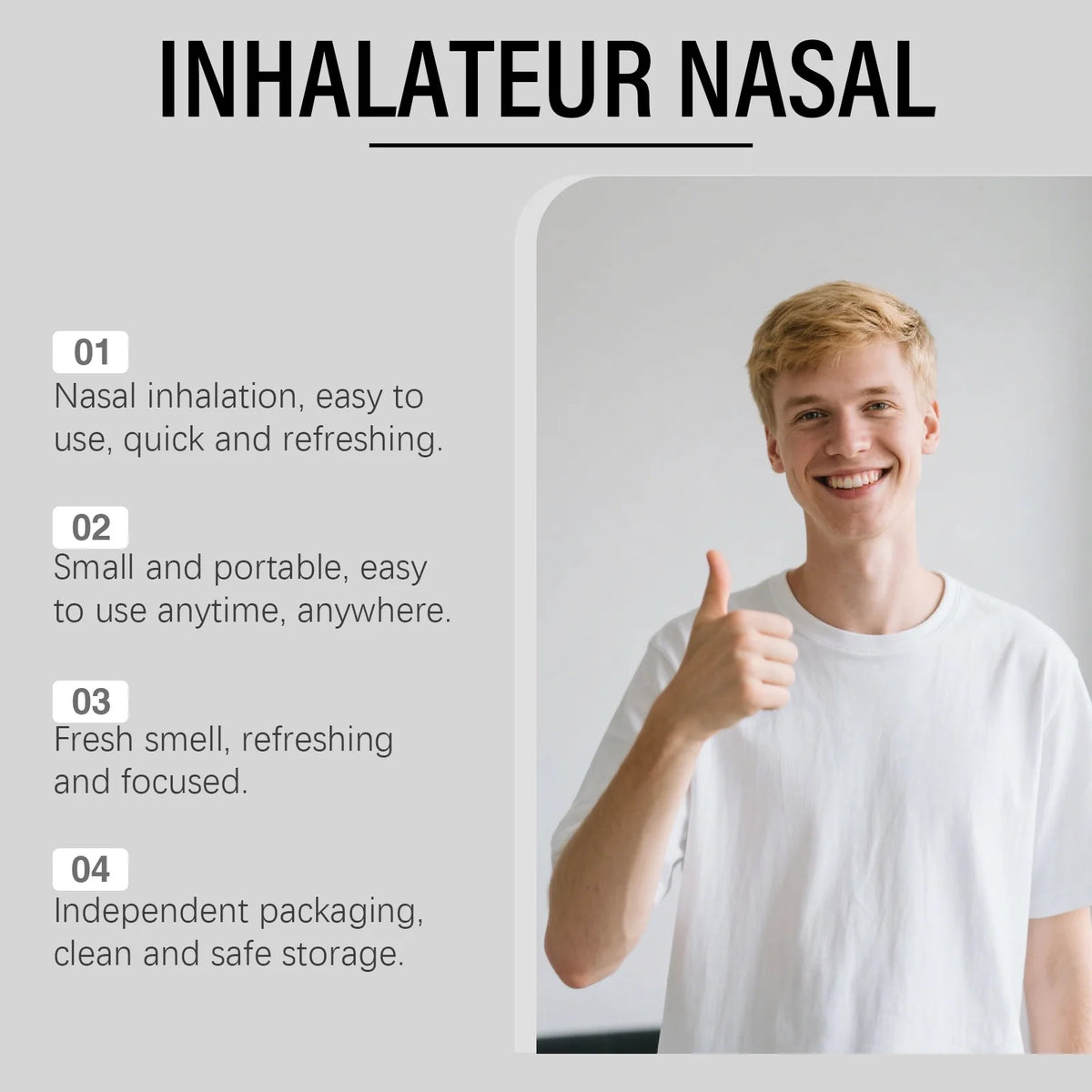 Nasal Sniffing Stick and Apis Venom Inhaler for Men Seeking Daily Wellness Support