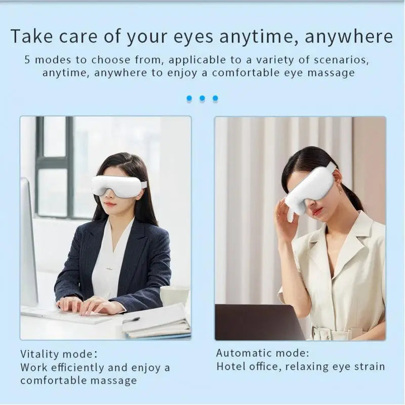 Eye Massager and Heated Compression Mask for Relaxing Tired Eyes at Home - 4