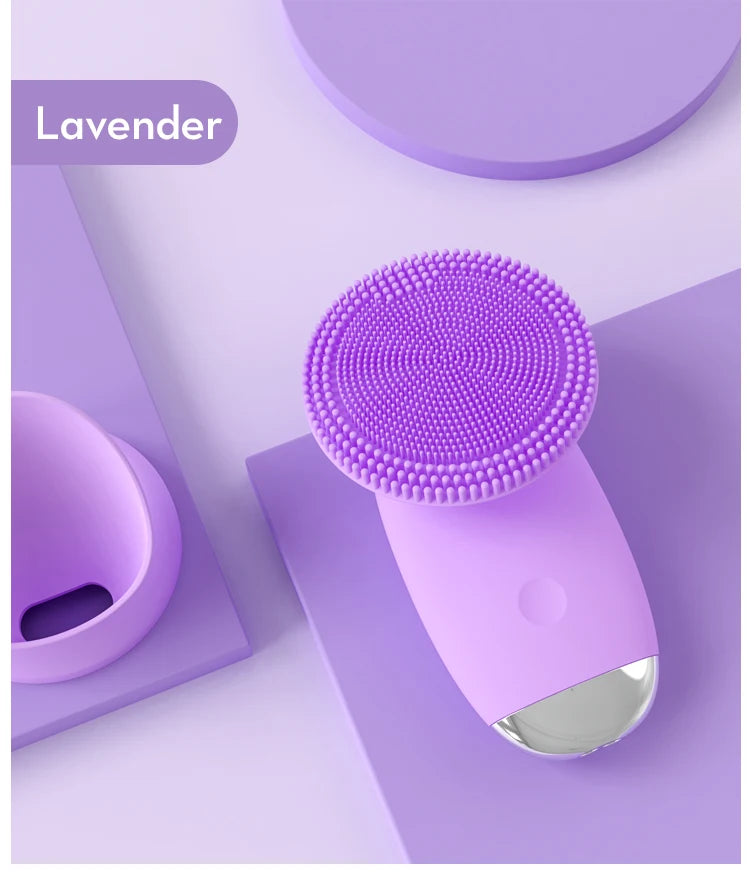 Silicone Face Cleansing Brush and Facial Scrubber for Daily Skin Pore Cleaning