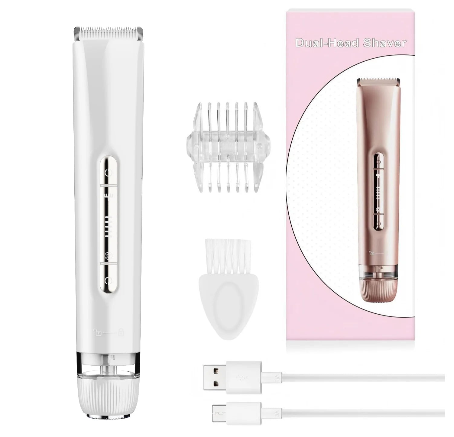 Dual Head Women Hair Remover and Electric Bikini Trimmer for Smooth Body Grooming - 15