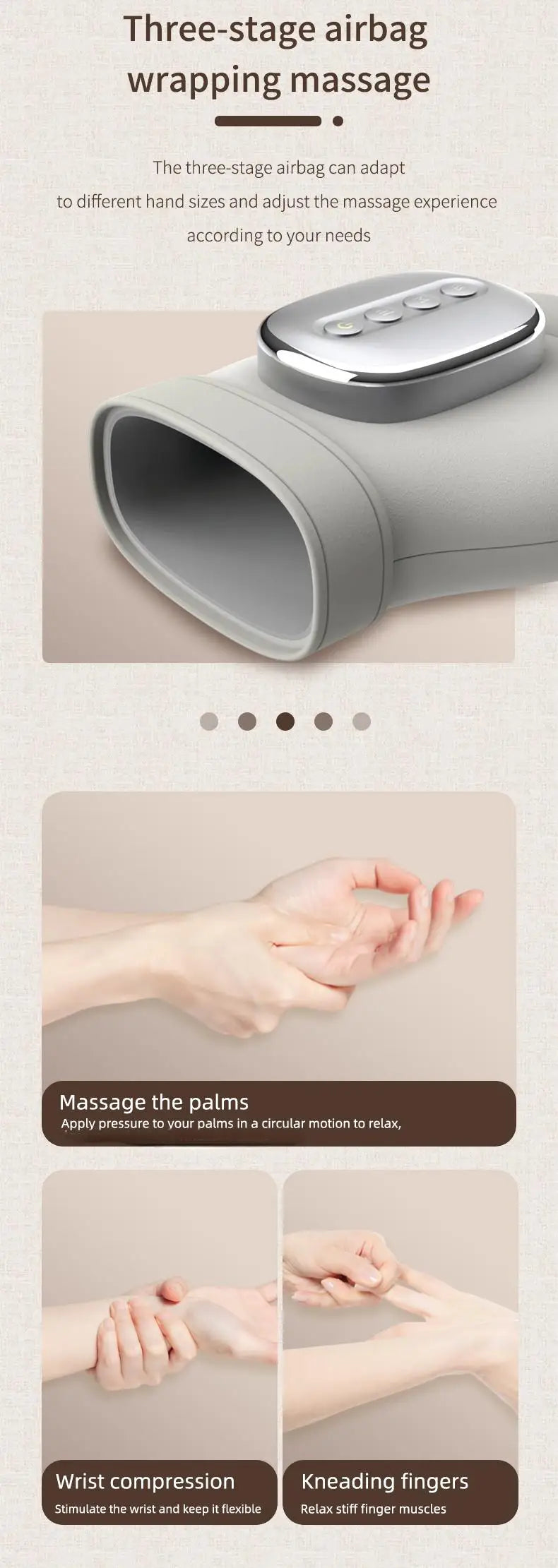 Hand Massager and Compression Glove for Daily Relief at Home or the Office - 10