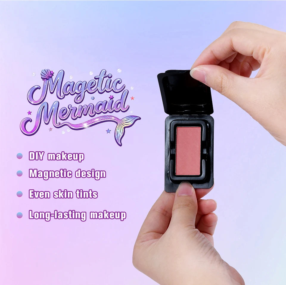 Magnetic Mermaid Makeup Palette and Eyeshadow Kit for Professional Artists and Daily Use