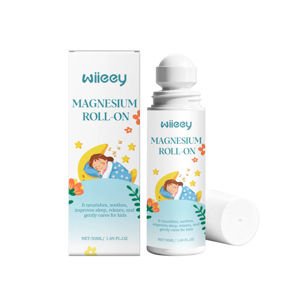 Magnesium Roll On and Sleep Calming Roller for Kids Bedtime Routine Body Relaxation