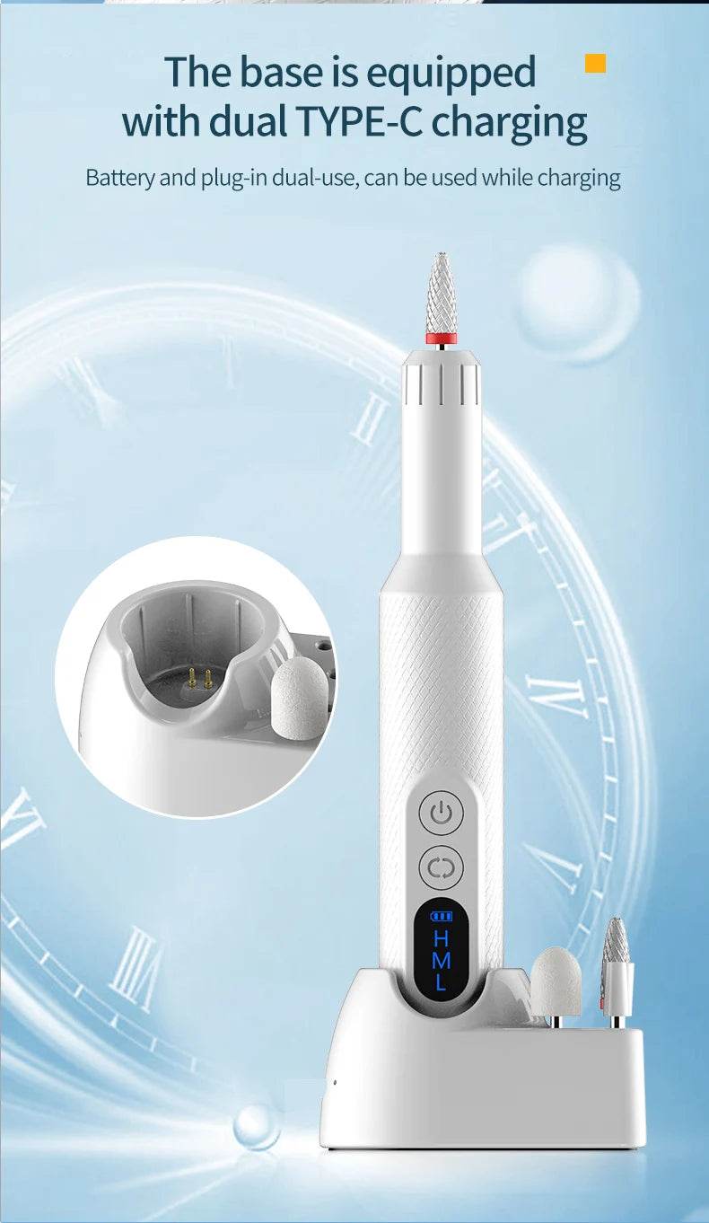 Cordless Nail Drill and Electric Nail File for Salon Quality Manicure at Home - 14