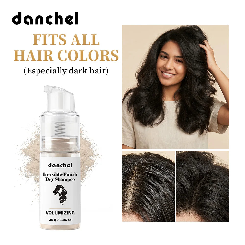 Dry Shampoo Powder and Hair Volumizing Spray for Refreshing Roots on the Go
