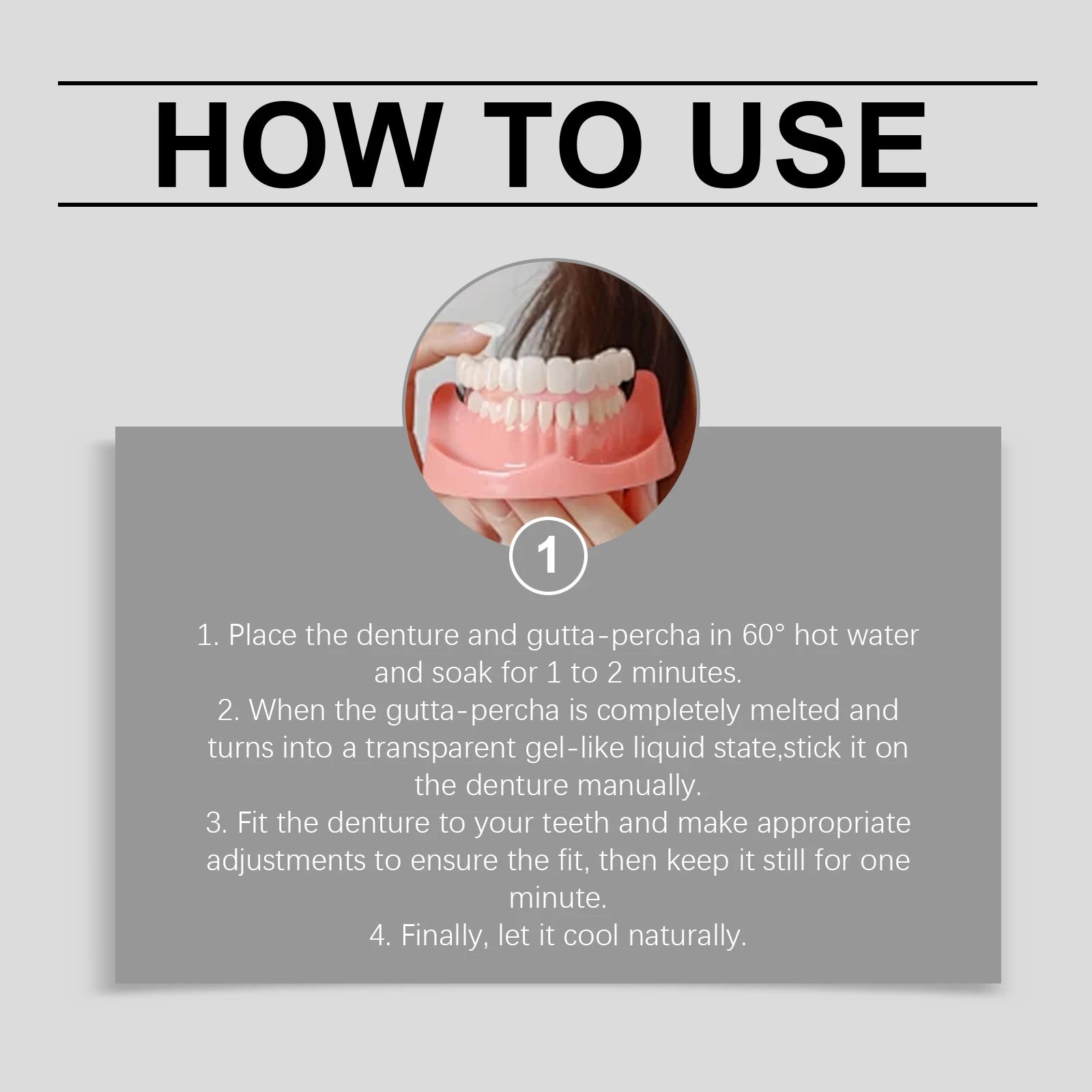 Silicone Denture Set and Temporary False Teeth for Improving Your Smile and Confidence - 14