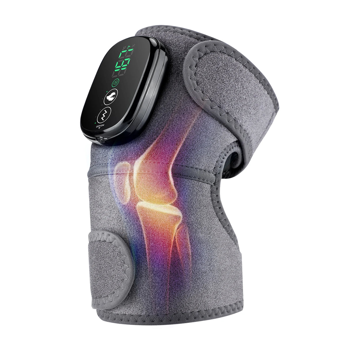 Heated Knee Massager and Vibration Heating Pad for Joint Pain Relief and Recovery