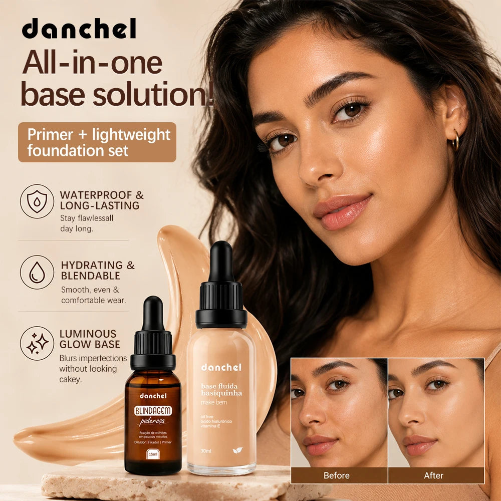 Face Makeup Set and Liquid Foundation Combo for Long Lasting Natural Daily Wear - 2
