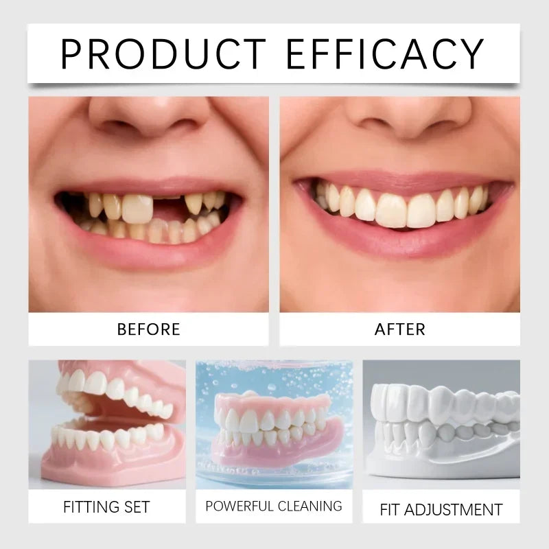 Temporary Dentures and Cosmetic Fake Teeth for Instant Smile Confidence Care - 5