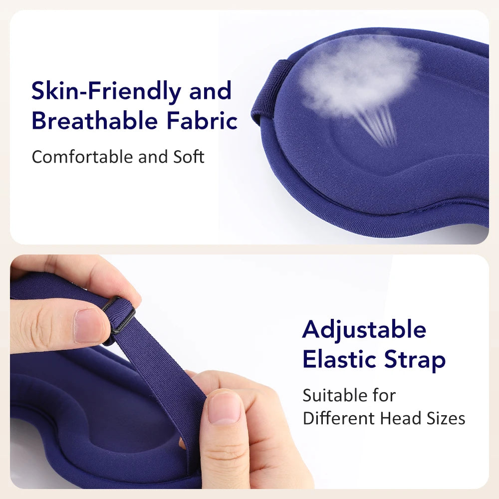 Electric Eye Massager and Heated Sleep Mask for Deep Relaxation and Travel - 13