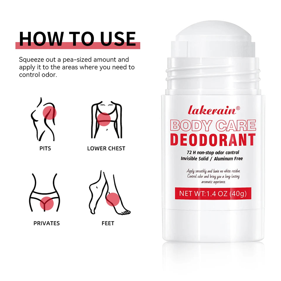 Body Care Deodorant and Full Body Odor Control Balm for Daily Freshness