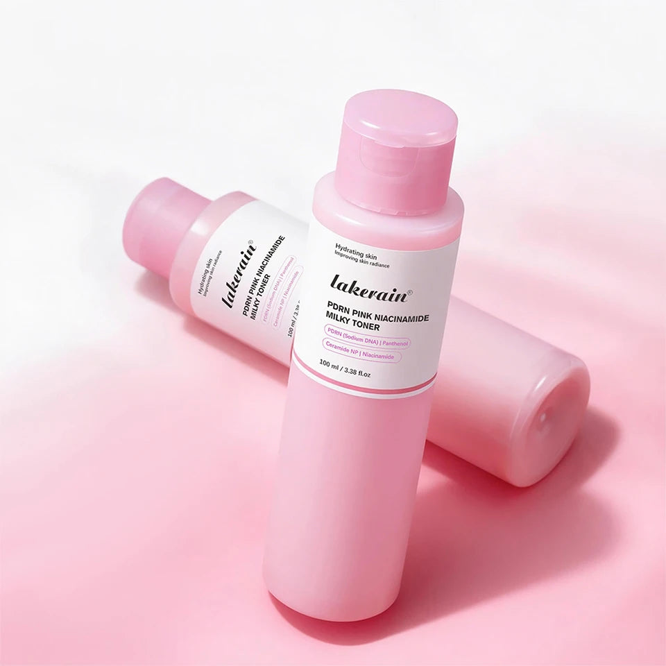 PDRN Niacinamide Toner and Milky Facial Lotion for Glowing Daily Skincare