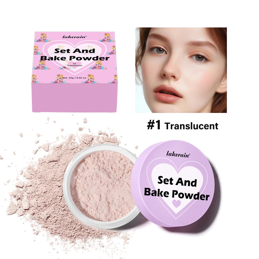 Set and Bake Powder and Oil Control Face Makeup for All Day Matte Finish - 18