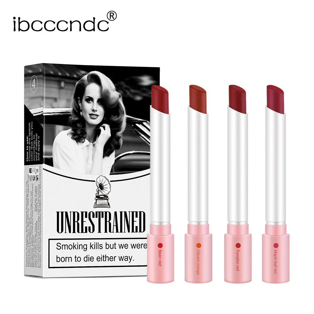 Matte Lipstick Set and Velvet Lip Tint for Daily Makeup and Special Occasions