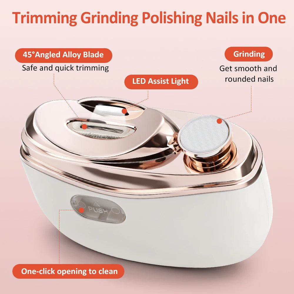 Electric Nail Clipper and Automatic Nail Trimmer for Home Manicure Care - 14