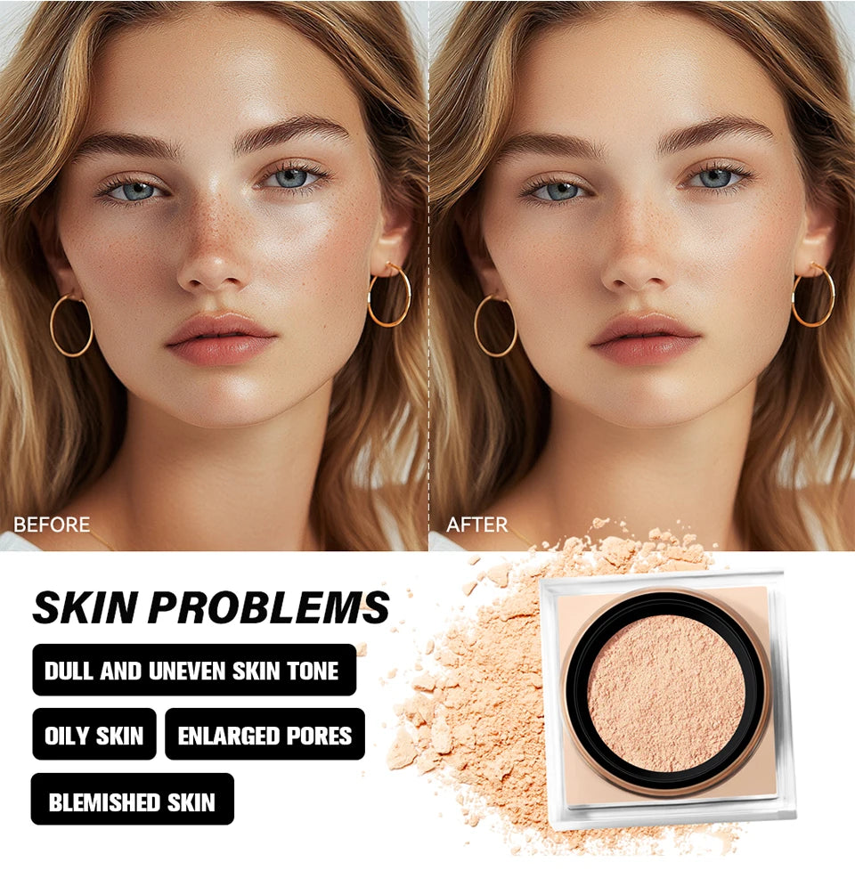 Loose Baking Setting Powder and Face Finishing Dust for Long Lasting Matte Makeup - 11