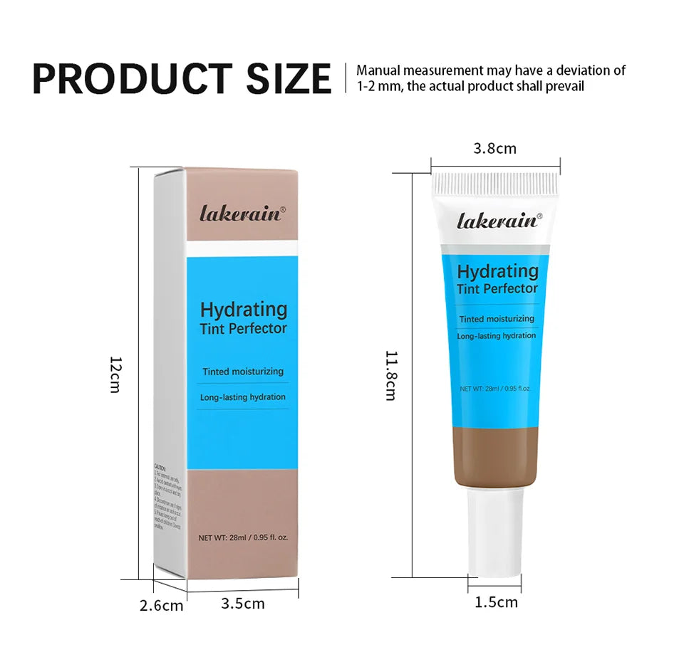 Hydrating Tinted Foundation and Moisturizing Concealer for Smooth Daily Makeup - 14