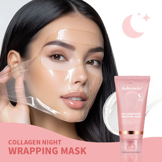 Collagen Wrapping Mask and Peel Off Facial Treatment for Overnight Skin Care
