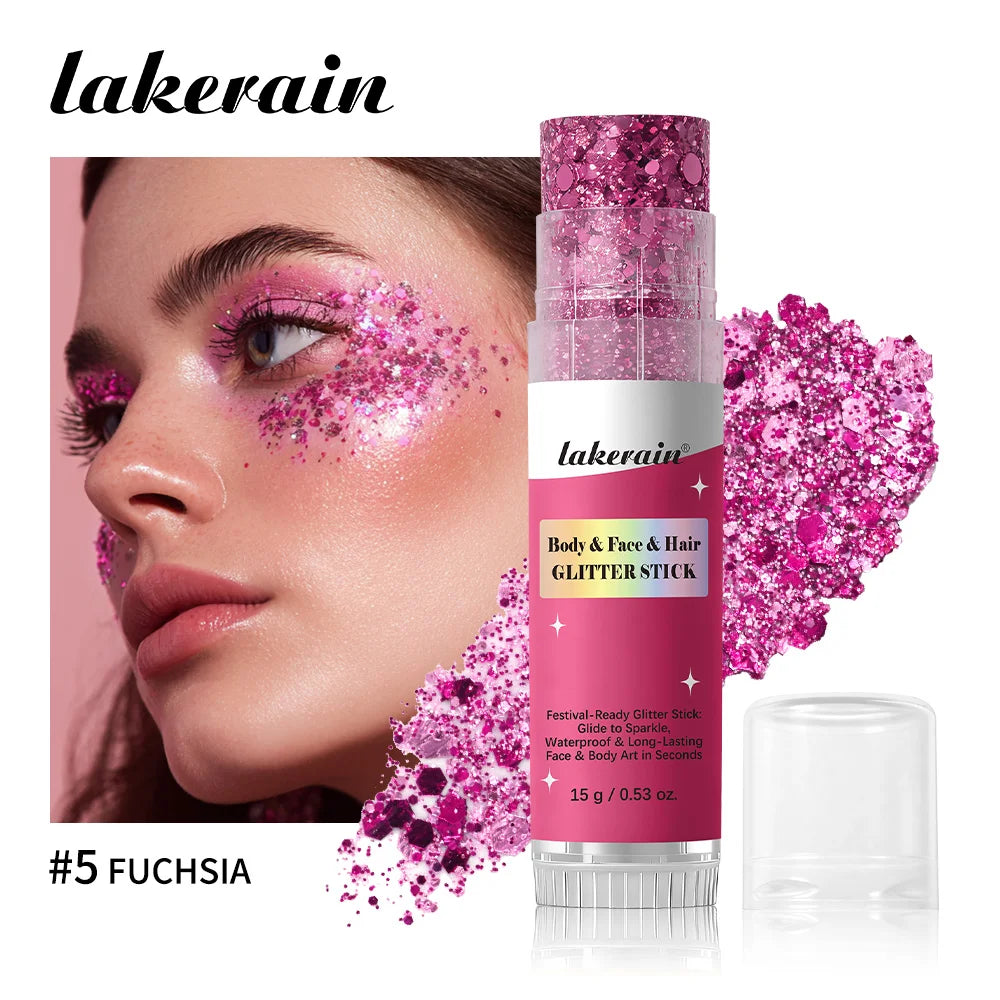 Body Shimmer Stick and Glitter Glow Balm for Festival and Party Makeup Looks - 22