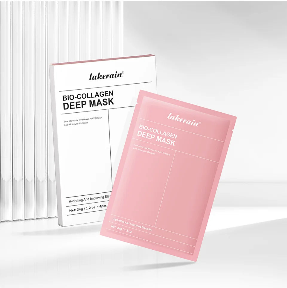 Bio Collagen Face Mask and Deep Hydrating Sheet for Overnight Skin Rejuvenation