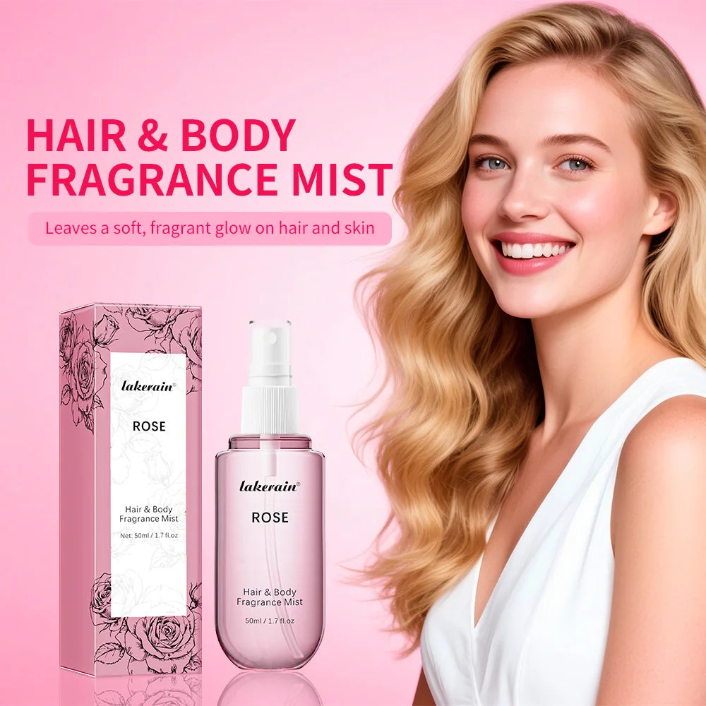 Vanilla and Rose Fragrance Mist and Body Spray for Daily Refreshing Use