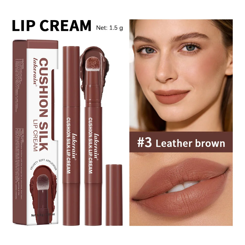 Cushion Silk Lip Cream and Matte Tint for Long Lasting Waterproof Makeup