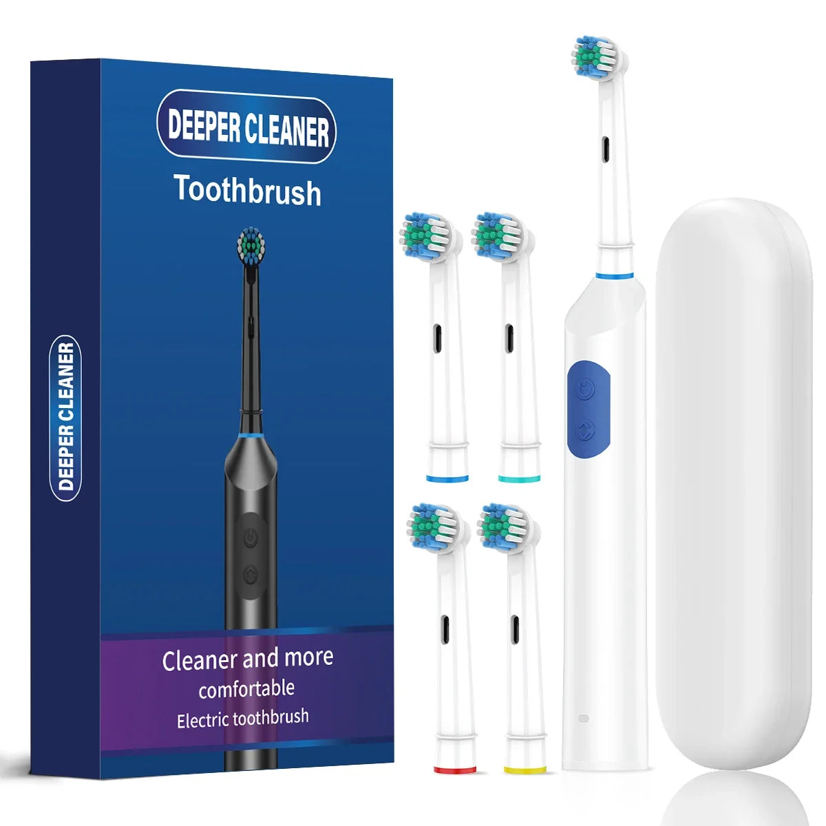 Rotating Electric Toothbrush and Rechargeable Oral Care Device for Adults - 21