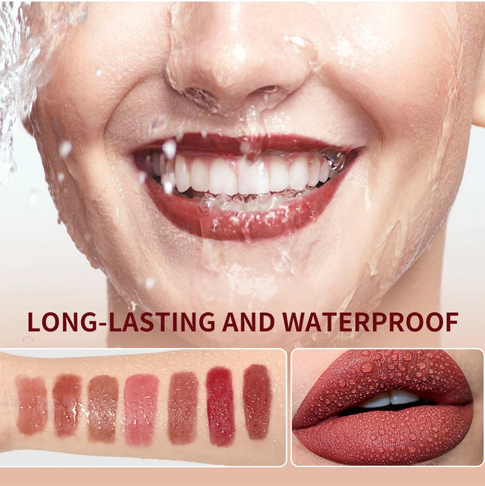 Strawberry Cake Lip Mud and Matte Lip Cream for Long Lasting Velvet Makeup