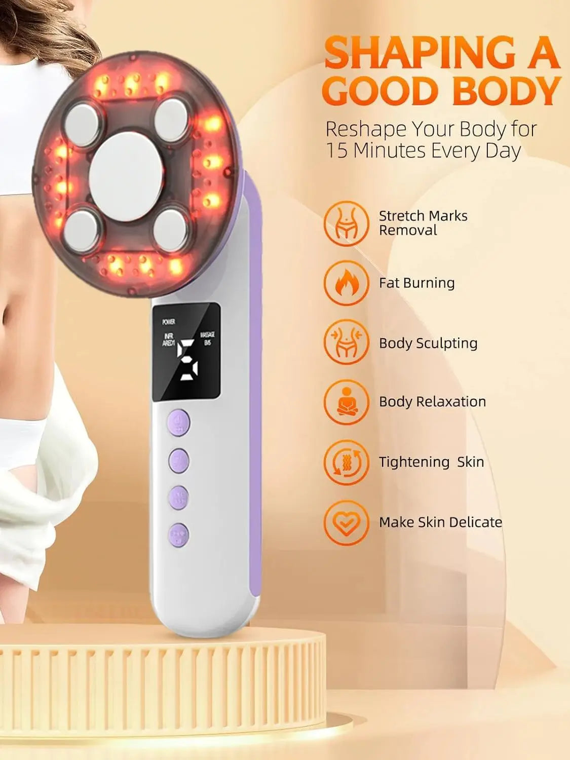 Body Slimming Machine and Cellulite Remover for Home Body Sculpting Sessions