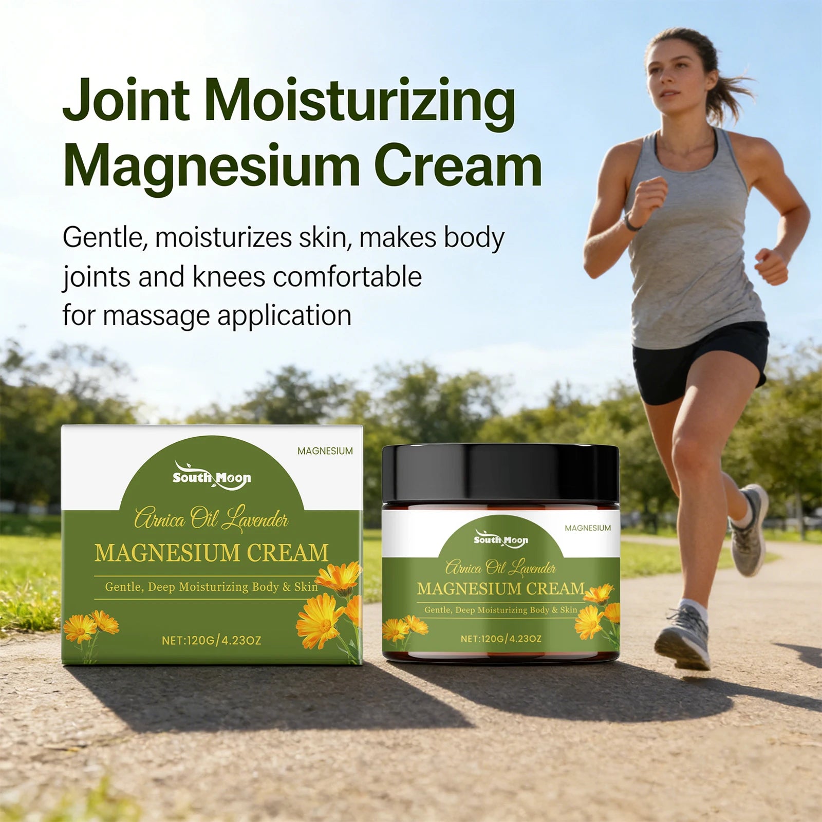 Joint Moisturizing Magnesium Cream and Muscle Relief Balm for Active Body Recovery - 1