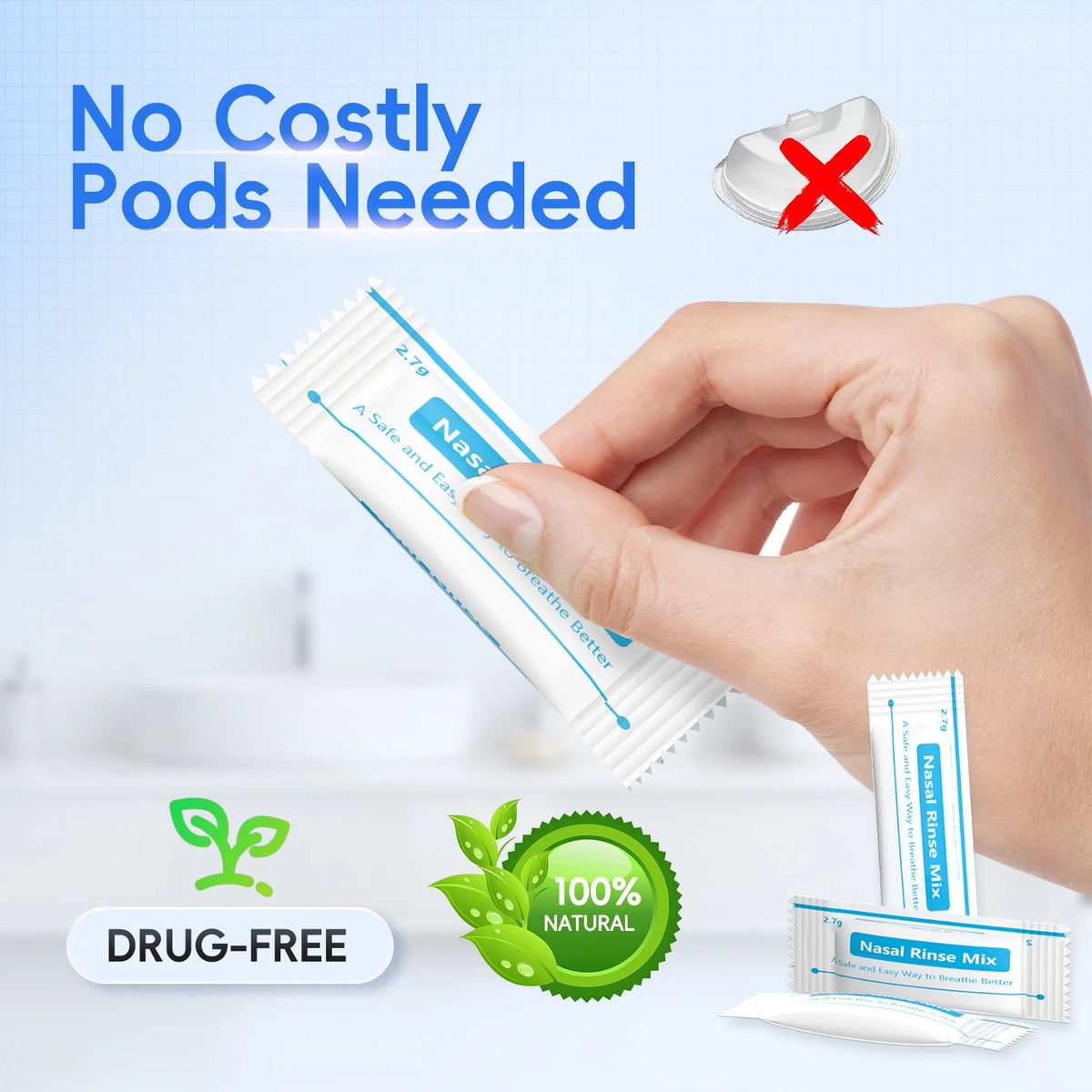 Nasal Irrigator and Sinus Rinse Machine for Daily Congestion Relief and Clear Breathing