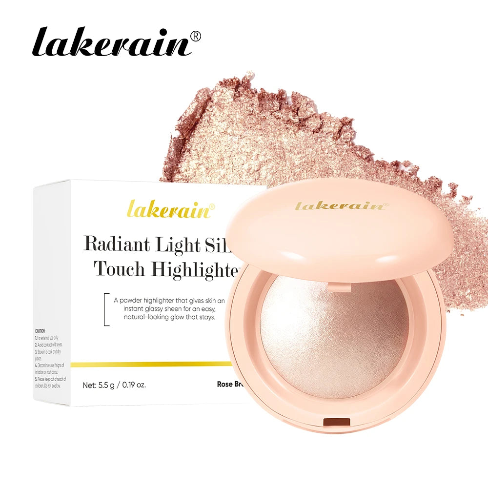 Baked Face Highlighter and Illuminator Powder for a Natural Radiant Glow - 21
