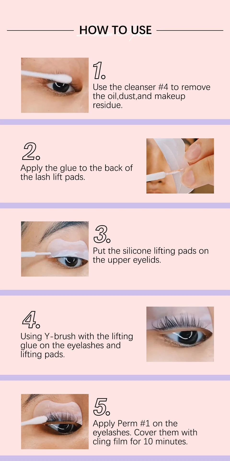 Lash Lift Kit and Eyelash Perming Set for Professional Home Beauty Treatments - 12