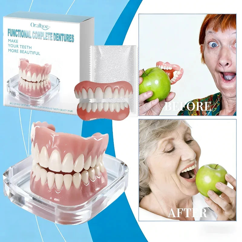 Fake Teeth Dentures and Instant Smile Veneers for Daily Confidence and Oral Care