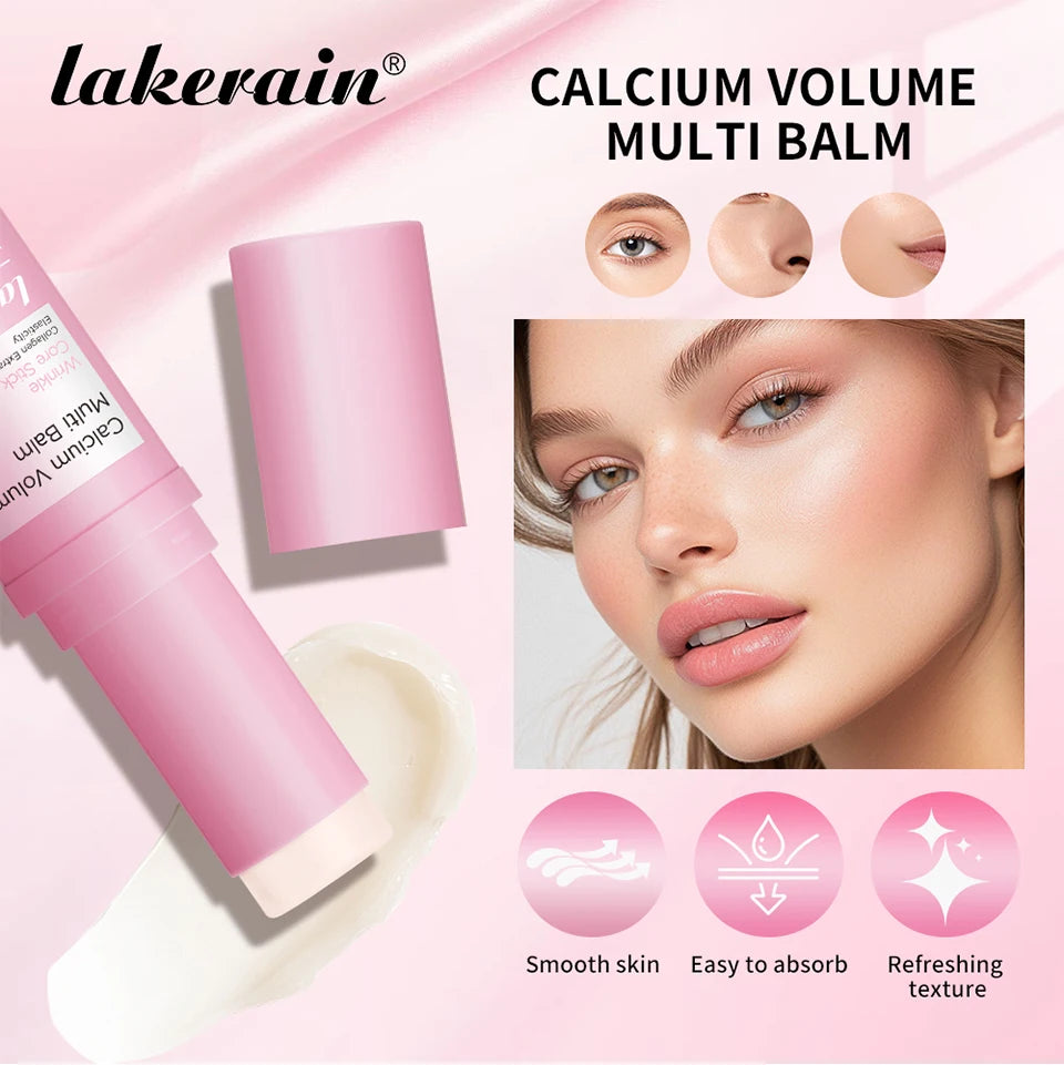 Calcium Volume Multi Balm and Eye Wrinkle Cream Stick for Daily Skin Care